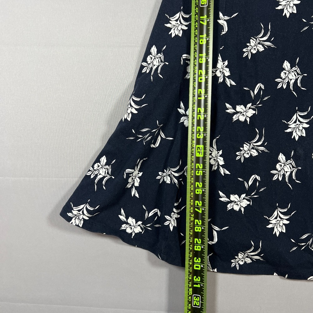 Forever 21 Mini Dress Womens S Navy White Floral Print Cotton Sleeveless Party - Picture 6 of 9